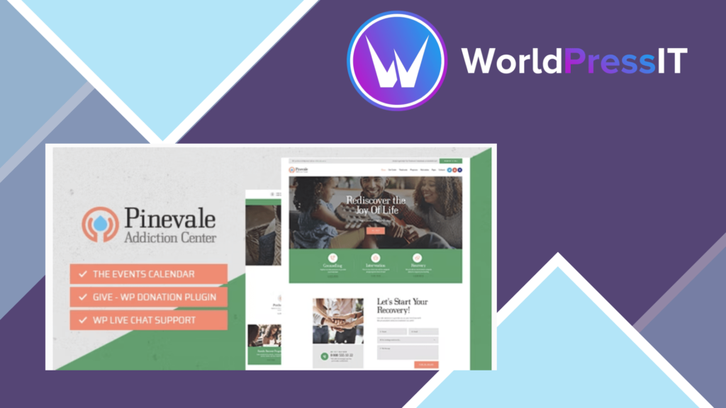 Pinevale - Addiction Recovery and Rehabilitation Center WordPress Theme