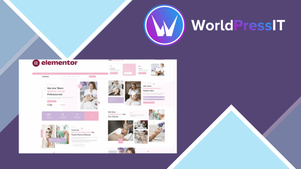 Widak - Facial Care and Beauty Treatment Elementor Pro Template Kit