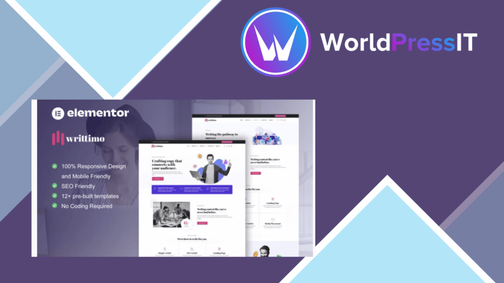 Writtimo - Content Writing Service Agency Elementor Kit