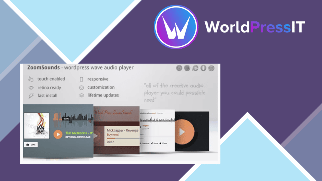 ZoomSounds - WordPress Wave Audio Player with Playlist