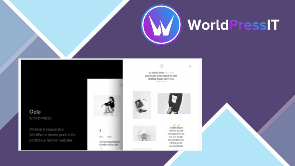 Opta – Minimal Portfolio and Photography WordPress Theme