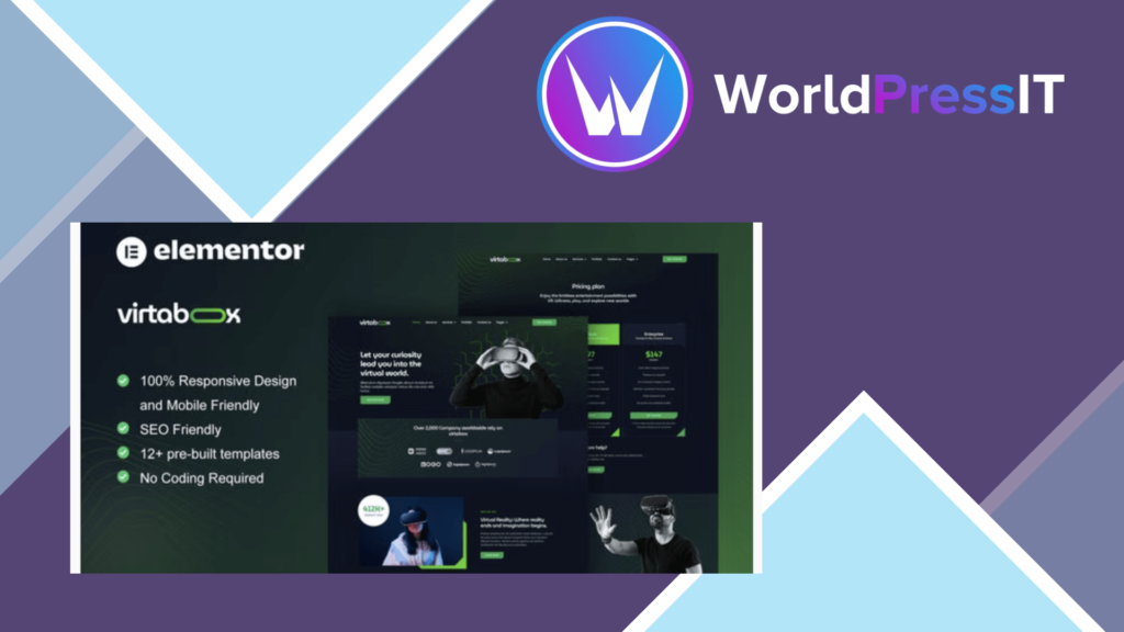 VirtaBox - Virtual Reality Services Elementor Template Kit