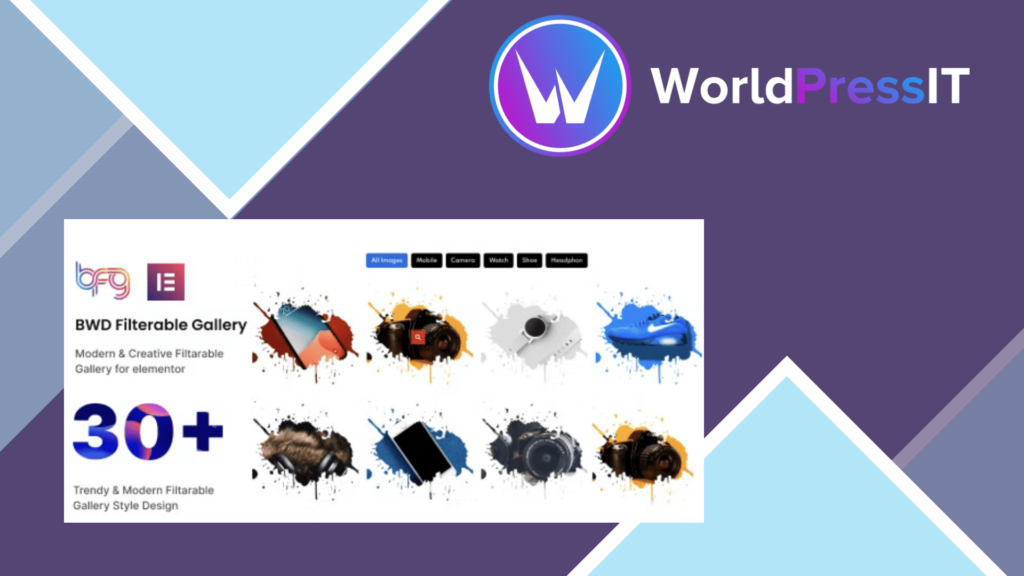 BWD Filterable Gallery addon for elementor