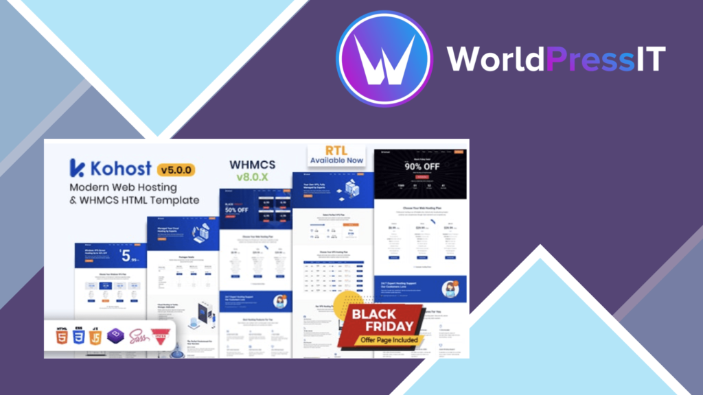 Kohost – Modern Web Hosting and WHMCS Template