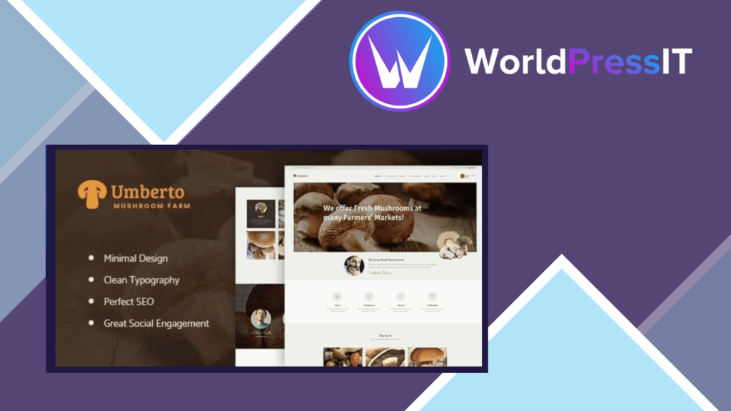 Umberto - Mushroom Farm and Organic Products Store WordPress Theme