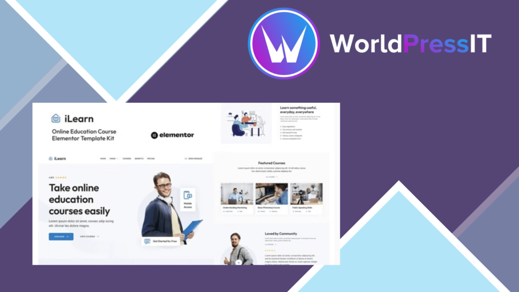 iLearn - Online Education Course Elementor Template Kit