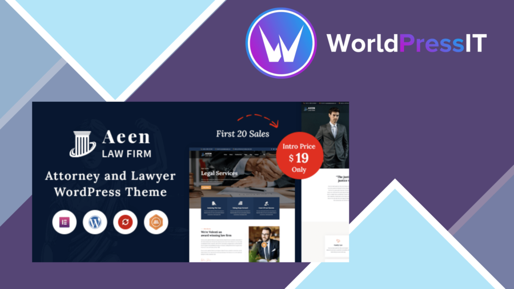 Aeen - Attorney and Lawyer WordPress Theme