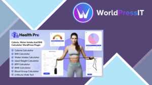 Health Pro - Calorie, Water Intake and BMI Calculator WordPress Plugin