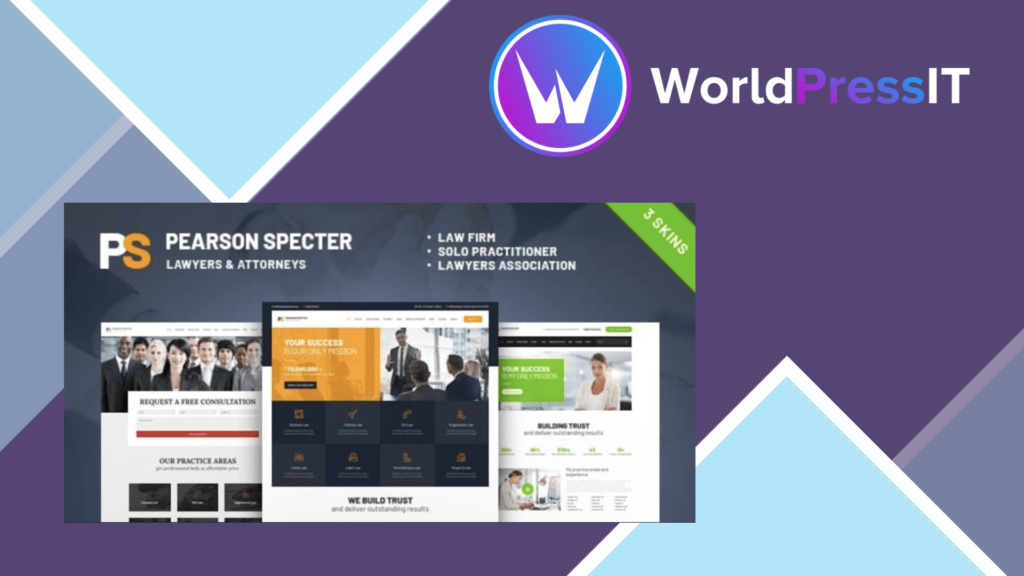 Pearson Specter - WordPress Theme for Lawyer and Attorney