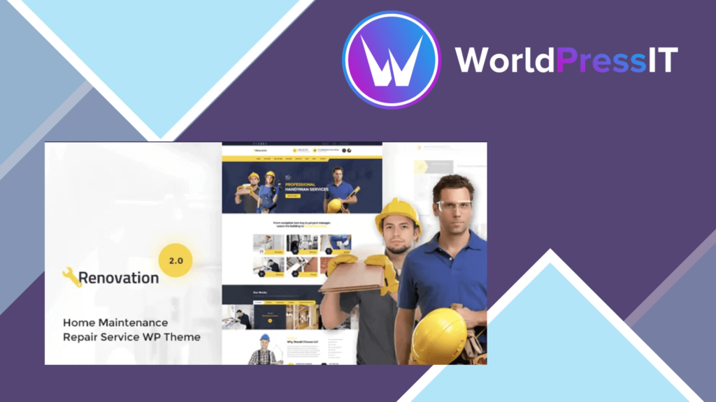 Renovation - Repair Service, Home Maintenance Elementor WP Theme