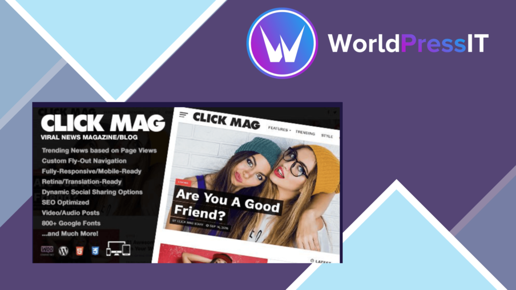 Click Mag - Viral WordPress News Magazine/Blog Theme