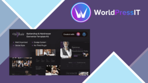 Cuthair – Barbershop and Hairdresser Elementor Pro Template Kit