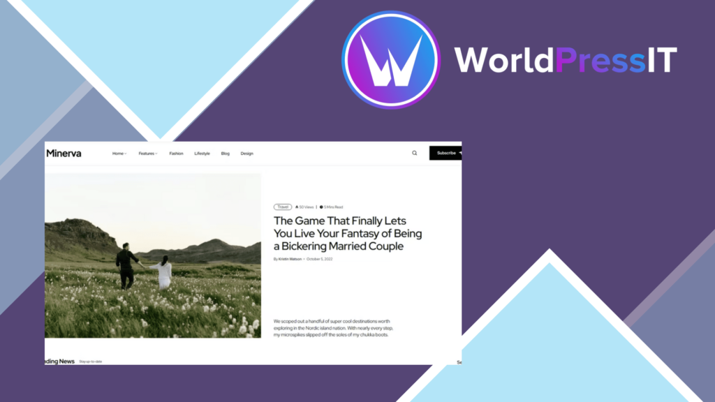 Minerva – Modern Blog WordPress Theme