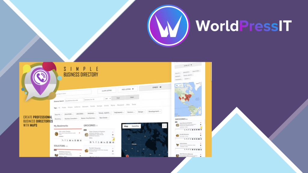 Business Directory with Maps, Store Locator