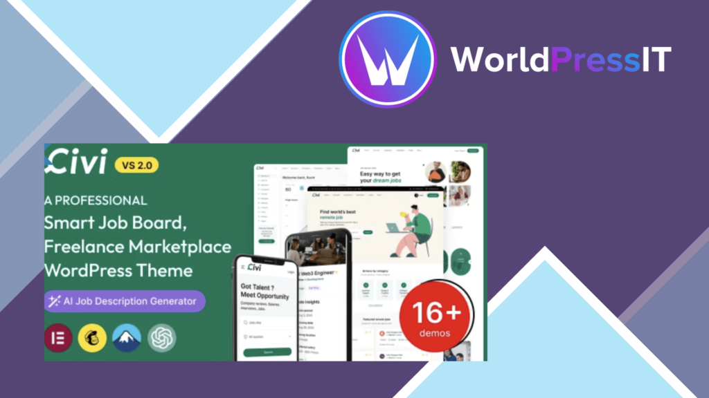 Civi - Job Board WordPress Theme Theme