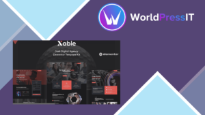 Xable - Dark Digital Agency Elementor Pro Template Kit