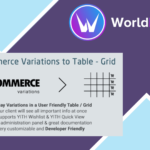 Woocommerce Variations to Table - Grid
