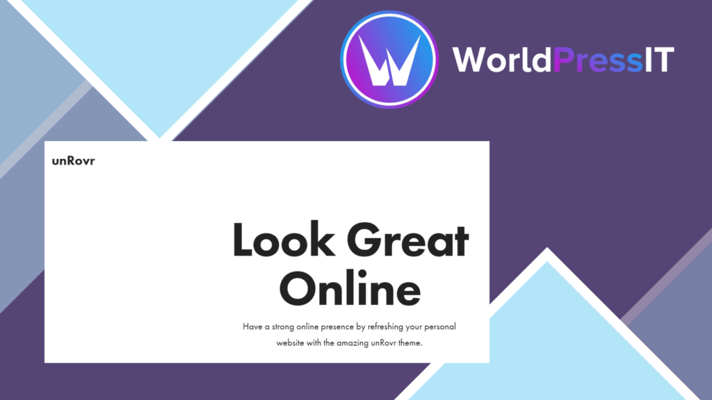 unRovr – Animated vCard &amp; Resume WordPress Theme