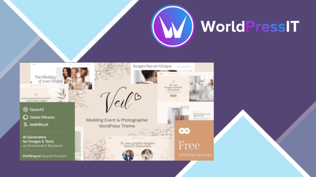 Veil - Wedding Event and Photographer WordPress Theme