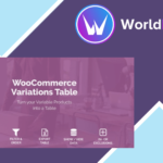 WooCommerce Variations Table - welaunch
