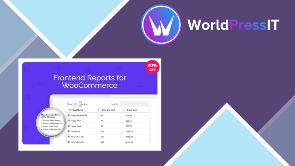 Frontend Reports for WooCommerce
