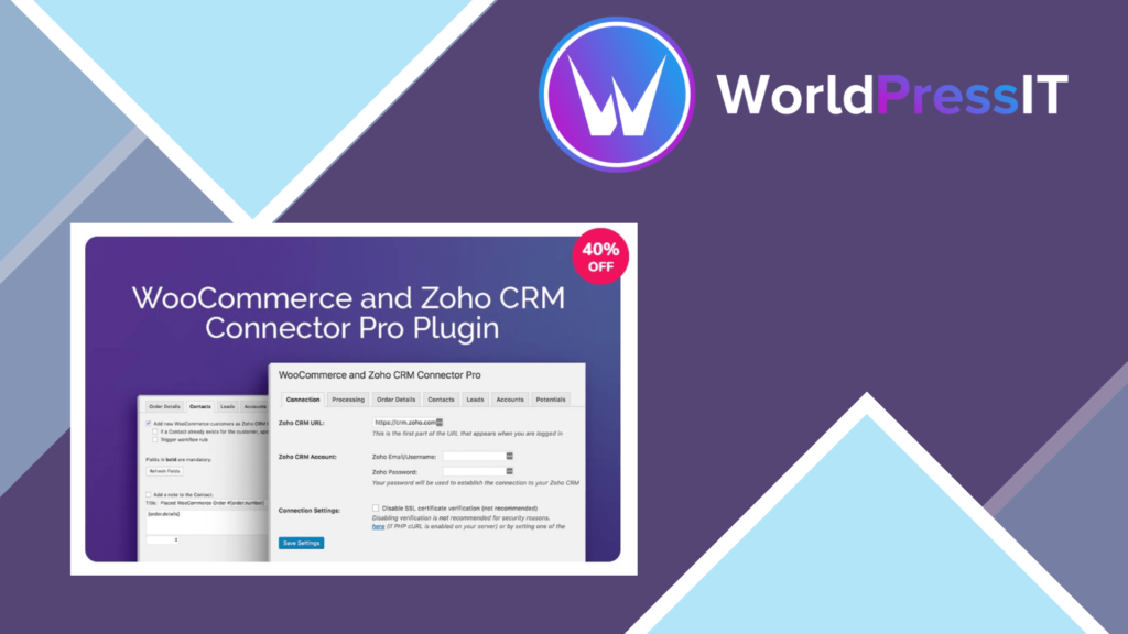 Zoho CRM Connector Pro for WooCommerce