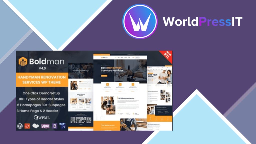 Boldman - Handyman Renovation Services WordPress Theme