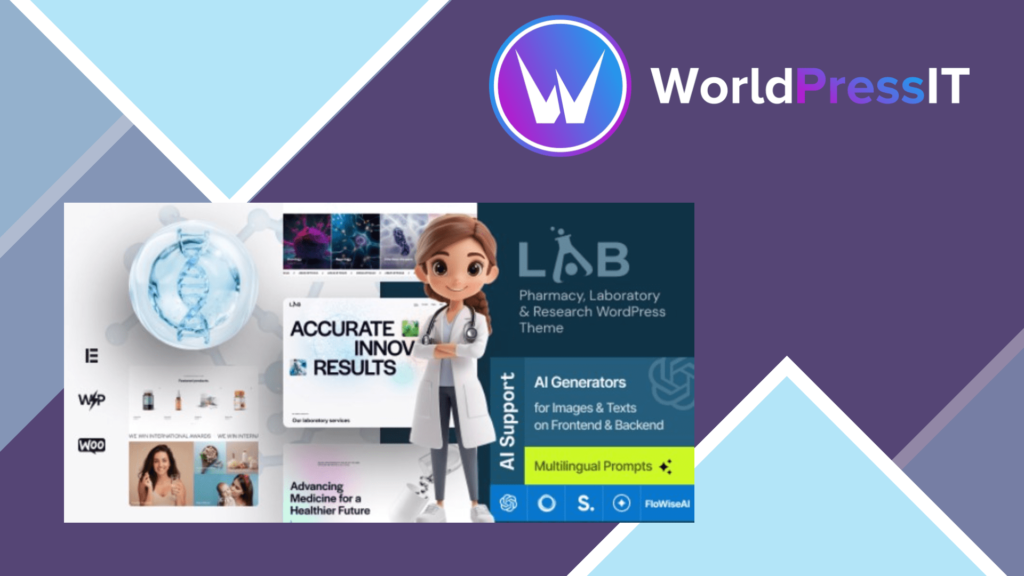 Lab - Pharmacy, Laboratory and Research WordPress Theme