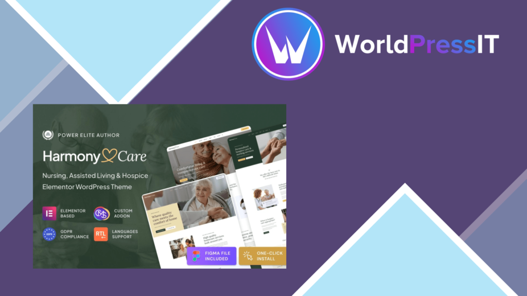 Harmony Care – Private Nursing and Senior Care Theme