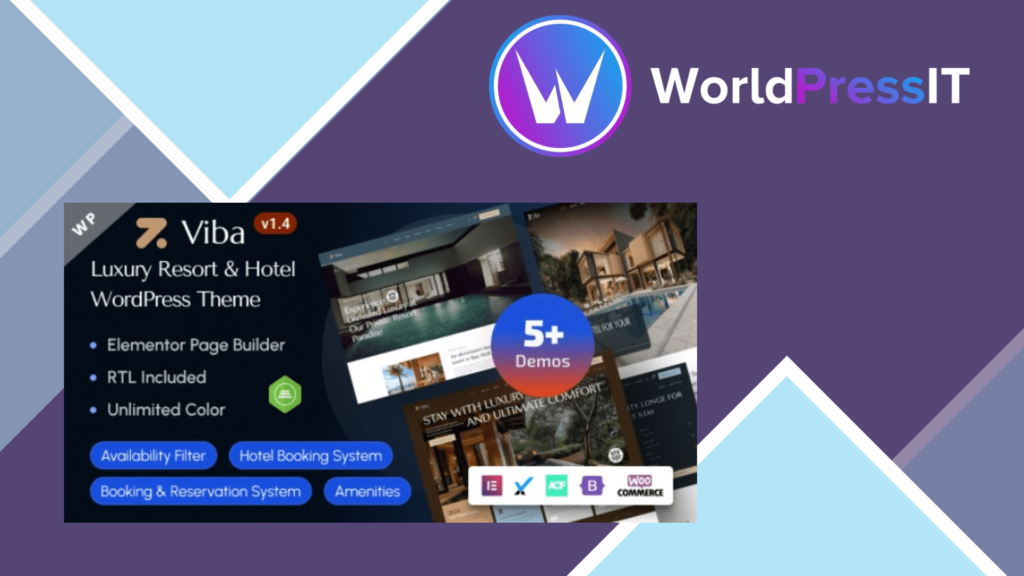 Viba - Luxury Resort and Hotel Elementor WordPress Theme