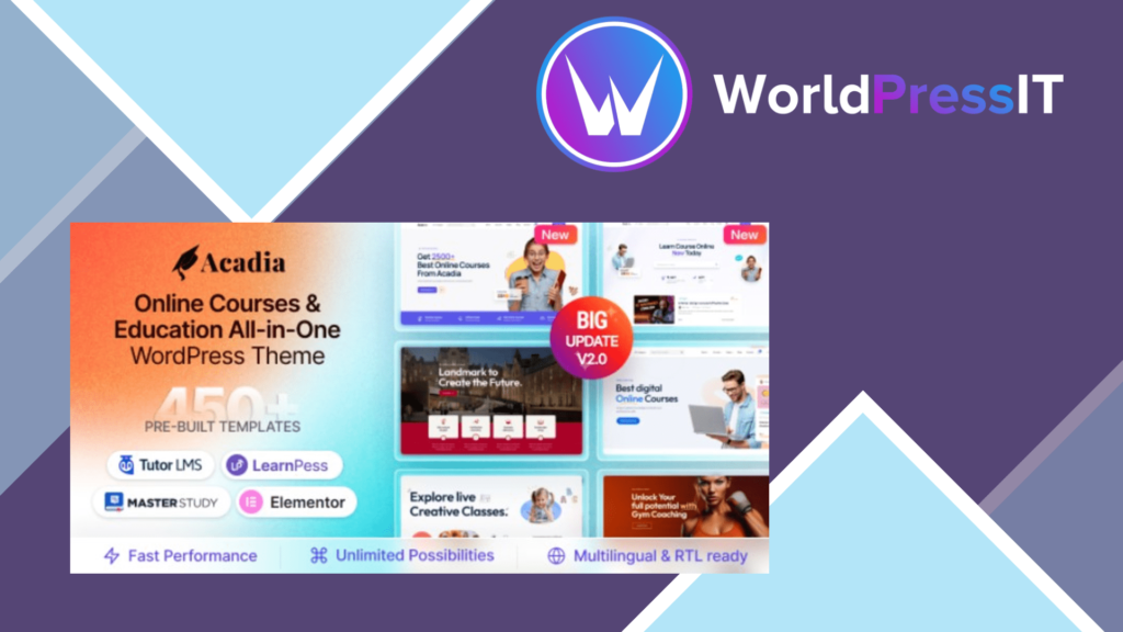 Acadia - Education WordPress Theme