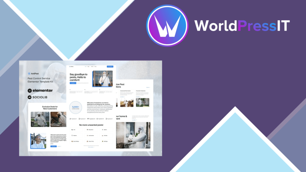 AntiPest – Pest Control Service Elementor Template Kit