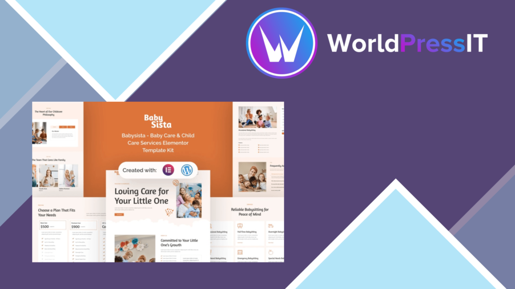 Babysista – Baby Care and Child Care Services Elementor Template Kit