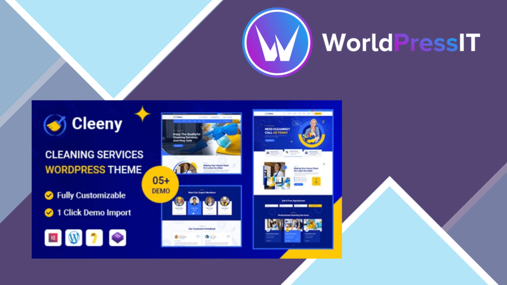 Cleeny - Cleaning Services and Repair Company WordPress Theme