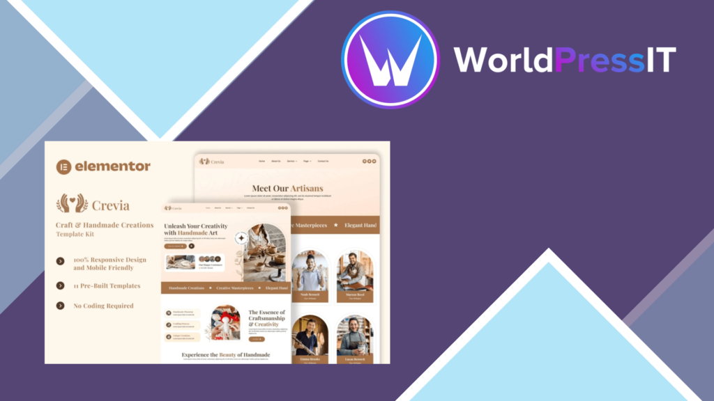 Crevia – Laundry and Fresh Clothing Elementor Template Kit
