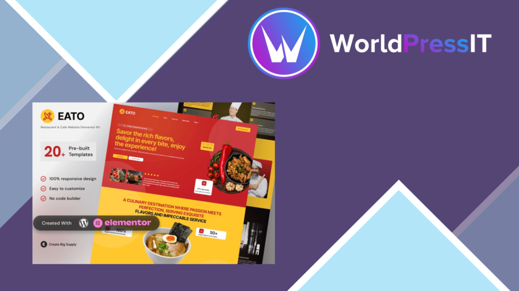 Eato – Restaurant and Cafe Elementor Template KitLatest Eato – Restaurant and Cafe Elementor Template Kit