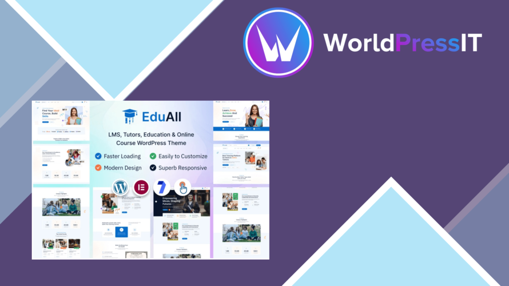 EduAll – Education LMS Tutors and Course WordPress