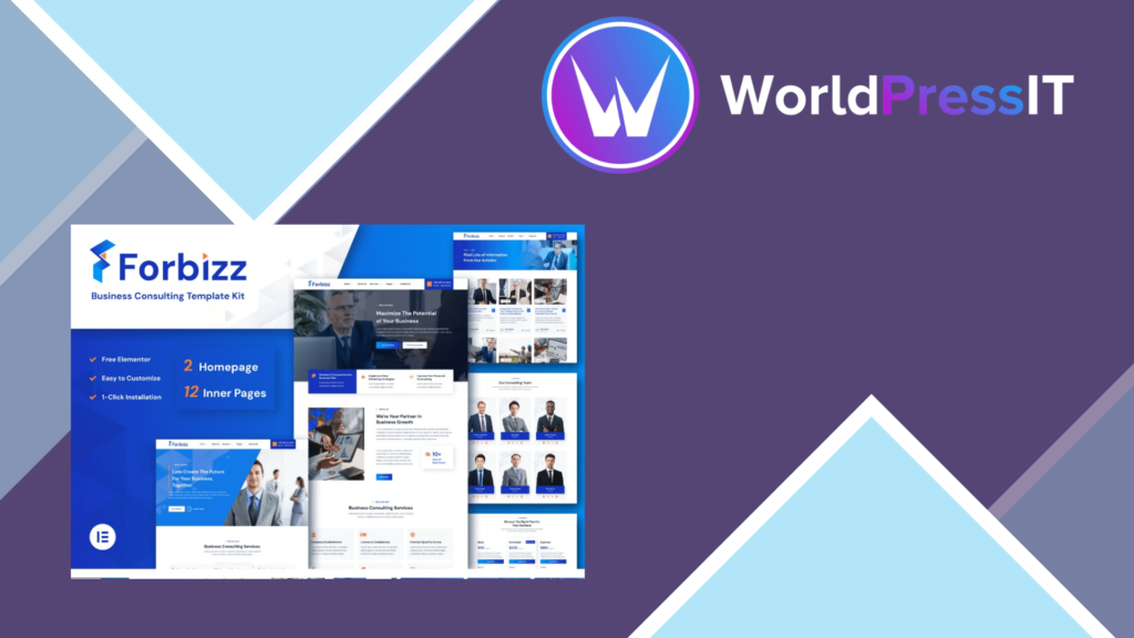 Forbizz – Business Consulting Elementor Template Kit