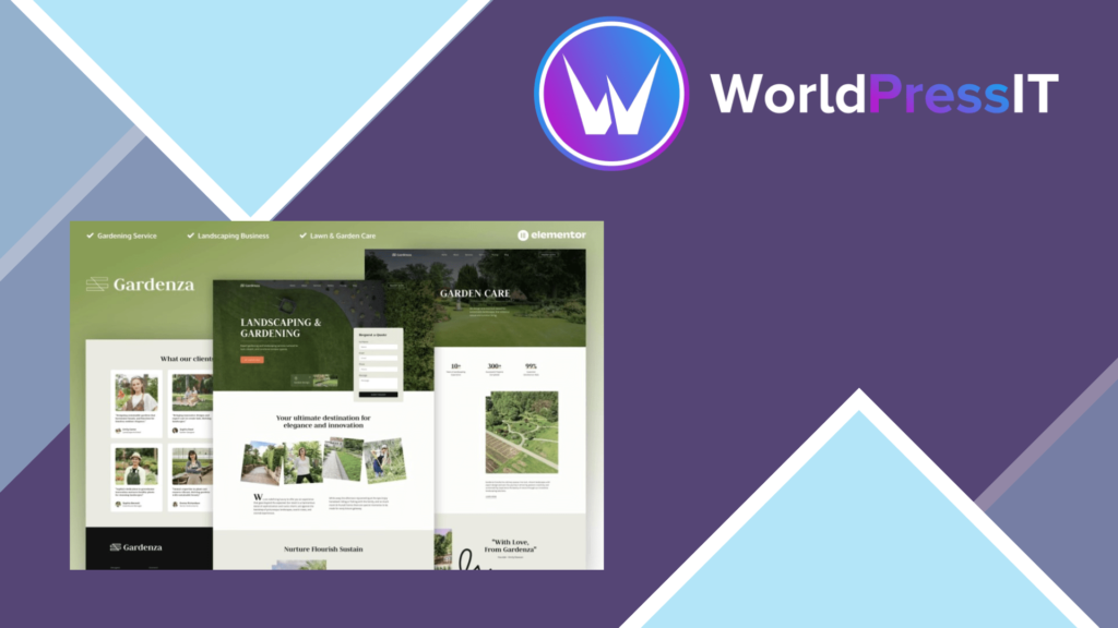 Gardenza – Gardening and Landscaping Elementor Pro Template Kit