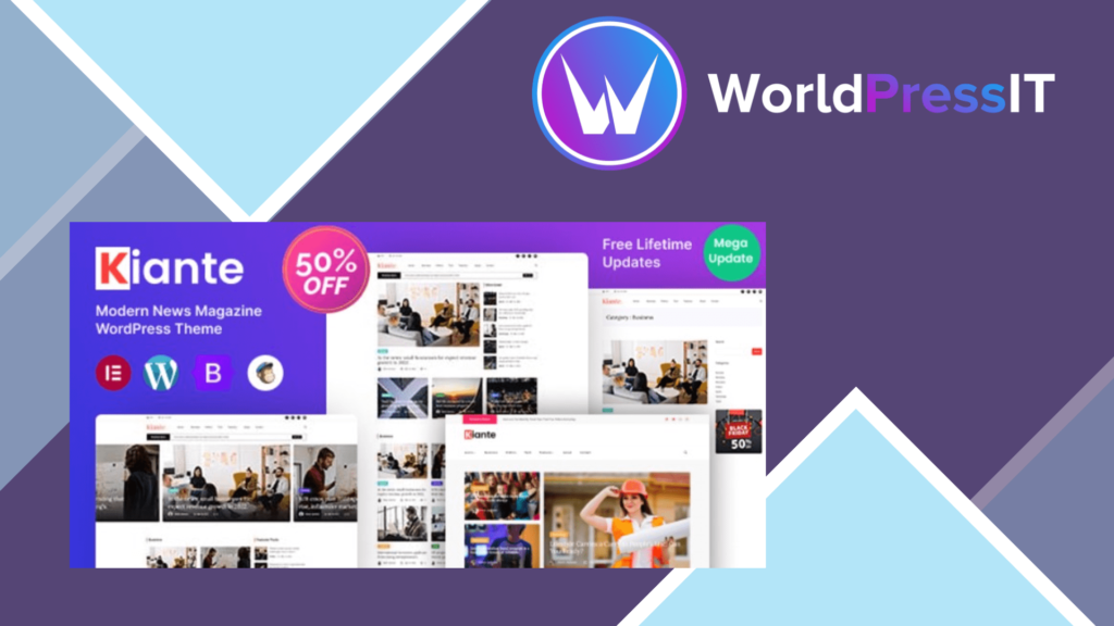 Kiante - Newspaper Magazine Blog Multi-Purpose Elementor WordPress Theme