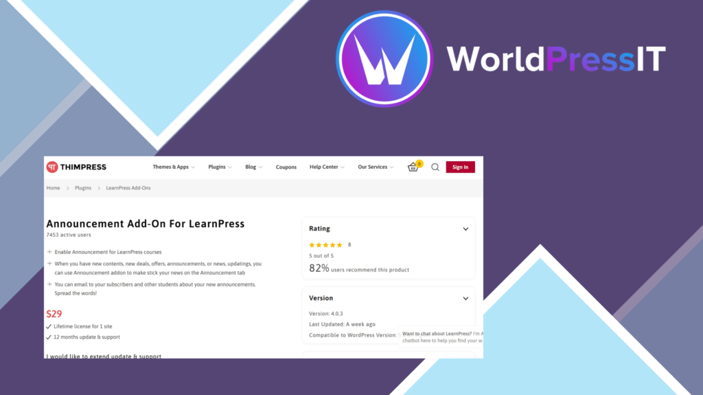 LearnPress Announcements