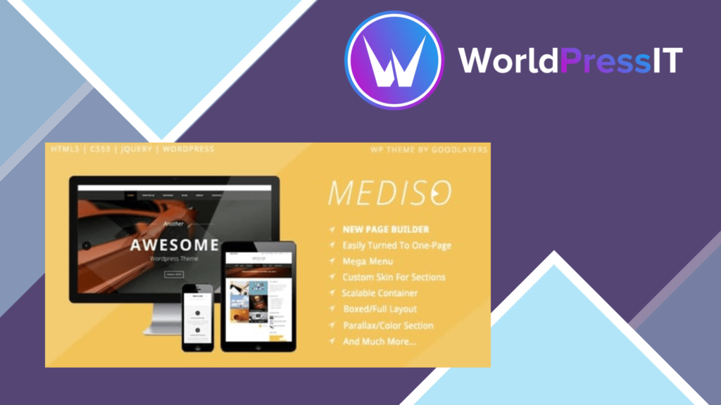 Mediso - Corporate / One-Page / Blogging WP Theme