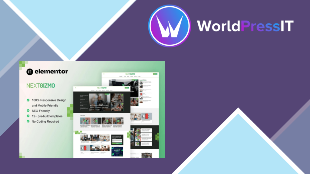 NextGizmo – Gadget News and Magazine Elementor Template Kit