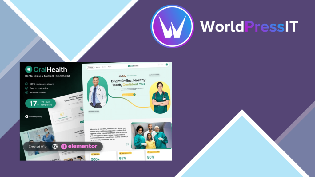 OralHealth – Dental Clinic and Medical Elementor Template Kit