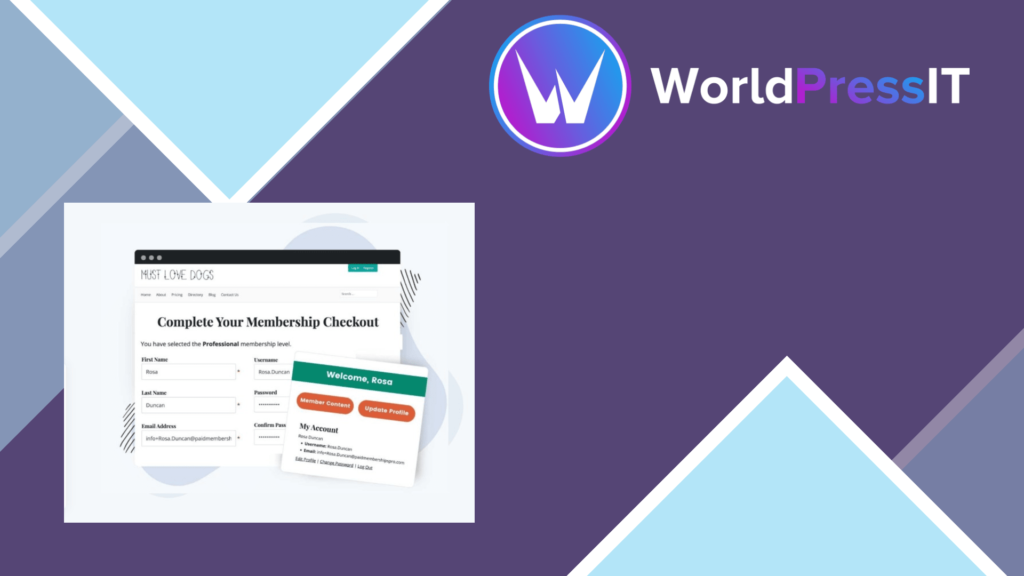 Paid Memberships Pro – Add Name to Checkout