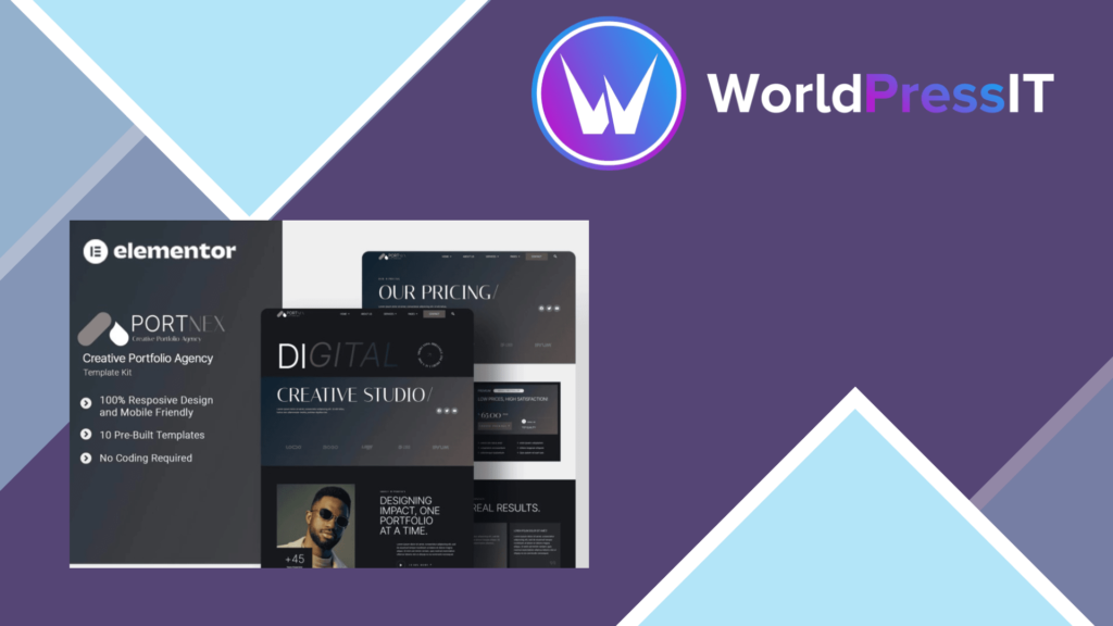 Portnex – Creative Portfolio Agency Elementor Template Kit