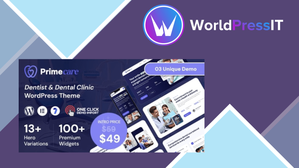 Primecare - Dentist and Dental Clinic WordPress Theme