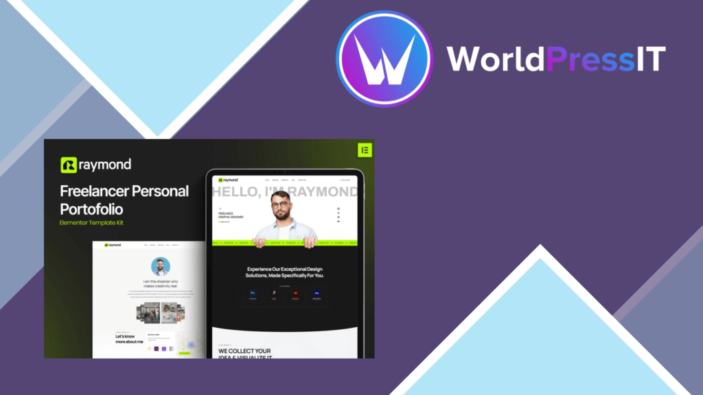 Raymond – Freelancer Personal Portofolio Elementor Template Kit