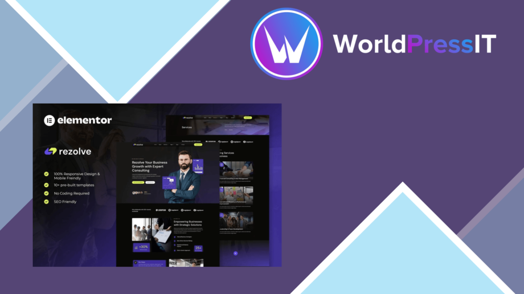 Rezolve – Business Consulting Elementor Template Kit