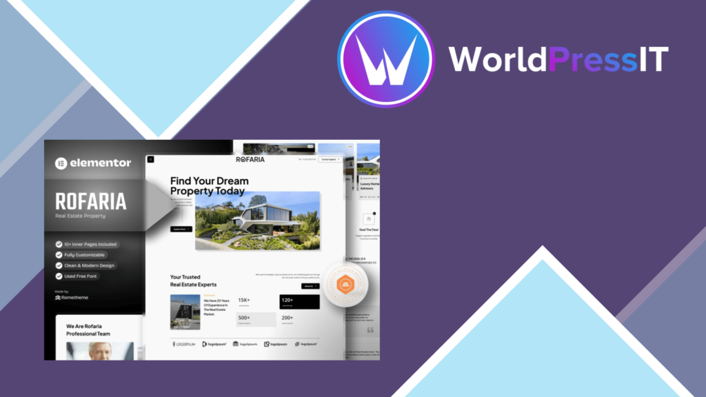 Rofaria – Real Estete Property Elementor Template Kit
